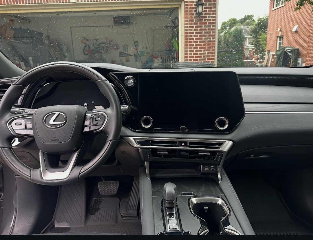 Detailed Lexus dashboard and center console