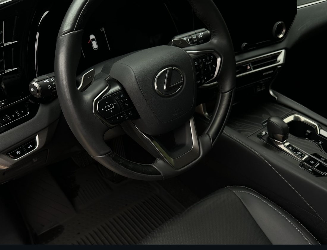 Cleaned and conditioned leather steering wheel and interior